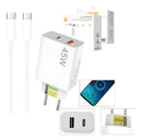 CARREGADOR TURBO 45W TIPO C 
LEHMOX LE-405 A+C