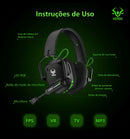 FONE GAMER HEADSET VERDE EJ-906-53