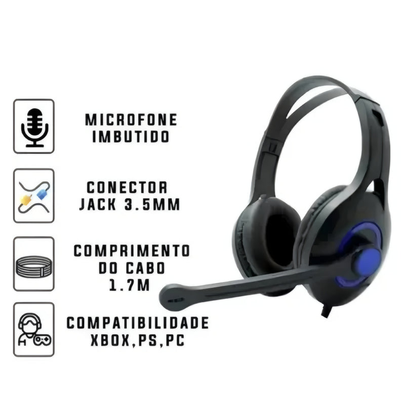 FONE GAMER HYPER G.T LEHMOX 
LEF-1051