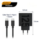 CARREGADOR TURBO USB TIPO C/ 
TIPO C 125W LEHMOX LE-627 PD