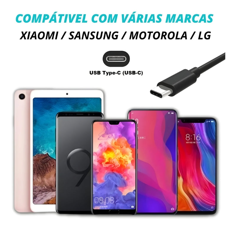 CARREGADOR USB TIPO C TURBO 
30W LEHMOX LE-90-4