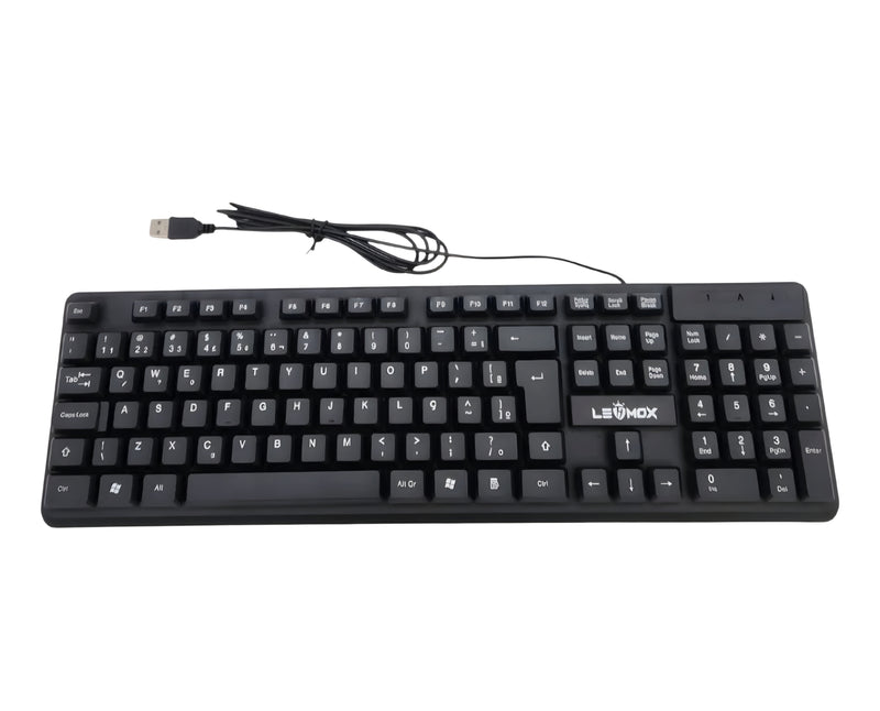 TECLADO USB PARA ESCRITORIO 
LEHMOX LEY-1604