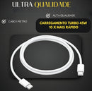 CARREGADOR TURBO 45W TIPO C 
LEHMOX LE-405 A+C