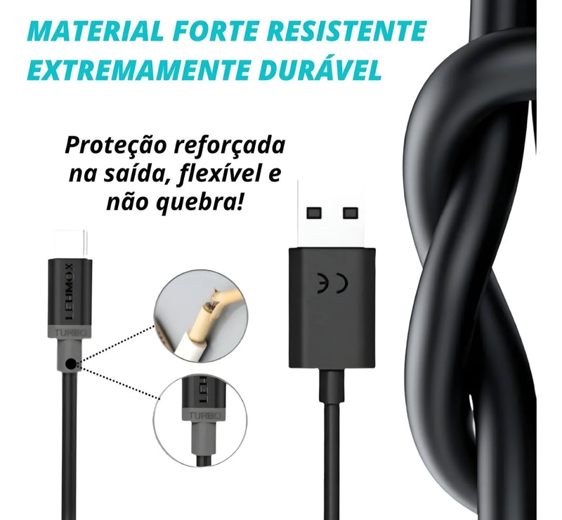 CARREGADOR USB TIPO C TURBO 
30W LEHMOX LE-90-4