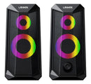 CAIXA DE SOM GAMER STEREO ELECTRONIC 
SPORTS SPEAKER RGB LIGHT 
LEHMOX GT-S5