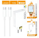 CARREGADOR PARA IPHONE TURBO 45W USB C/LIGHTNING LEHMOX LE-405 A+IOS